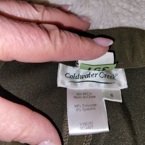 Olive Green Faux Suede Pants - Picture 7 of 7